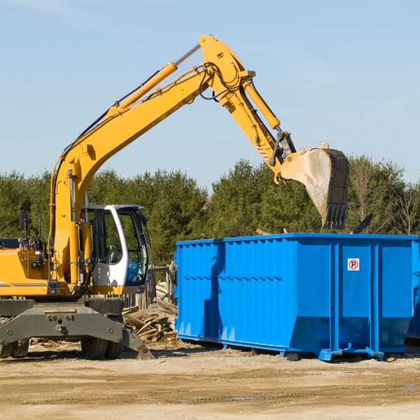 can i choose the location where the residential dumpster will be placed in Cold Spring MN